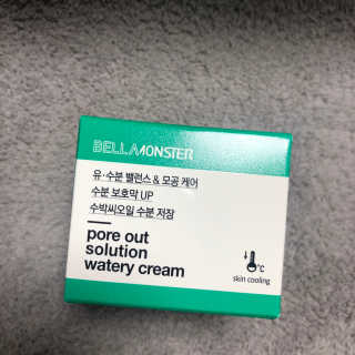 벨라몬스터 포어 아웃 솔루션 워터리 수박수분크림 — 5점을 준 리뷰어가 2019년 4월 올린 사용 사진