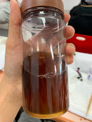 한국맥널티 아이브루 헤이즐넛향 100T — 5점을 준 리뷰어가 2019년 10월 올린 사용 사진