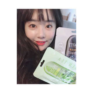 지고트 마스크팩 16종 — 3.5점을 준 리뷰어가 2019년 1월 올린 사용 사진