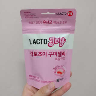 락토조이 구미젤리 복숭아맛 — 5점을 준 리뷰어가 2019년 8월 올린 사용 사진