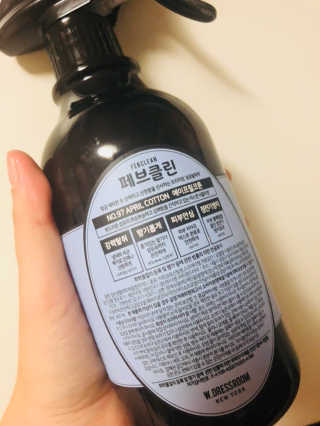더블유드레스룸 페브클린 500ml — 5점을 준 리뷰어가 2018년 8월 올린 사용 사진