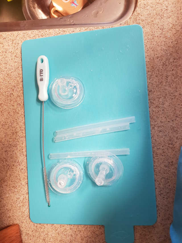 비비또 타사호환 교체용 빨대세트+빨대세척솔 리뷰 사진