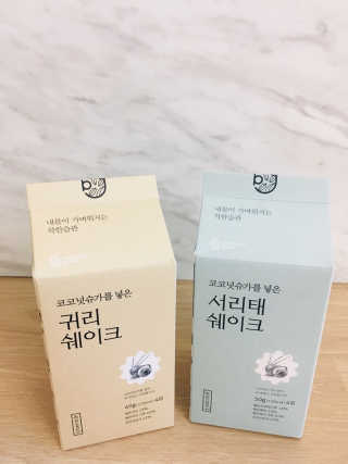 [착한습관]건강한 한끼, 귀리 쉐이크와 서리태 쉐이크 — 5점을 준 리뷰어가 2019년 7월 올린 사용 사진