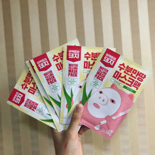 미팩토리 수분 만땅 마스크팩 5매 — 5점을 준 리뷰어가 2018년 2월 올린 사용 사진
