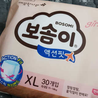 보솜이 액션핏 팬티형 — 5점을 준 리뷰어가 2019년 3월 올린 사용 사진