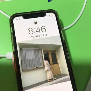 차지에이아이 큐티 고속 무선충전 4종 15W Qi인증 — 5점을 준 리뷰어가 2019년 10월 올린 사용 사진