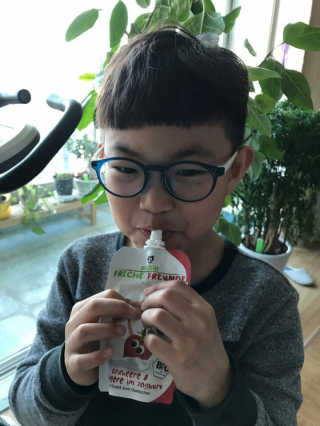에어드베어 독일 No.1 유기농퓨레 요거트 세트 — 4.33점을 준 리뷰어가 2017년 4월 올린 사용 사진