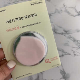 젤리팜 마이크로셀 실리콘퍼프 피치,오렌지 — 4.5점을 준 리뷰어가 2019년 5월 올린 사용 사진