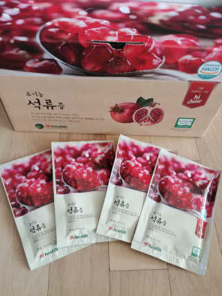 [하이헬스] 정말 진하고 맛있는 유기농 석류즙 30포 — 5점을 준 리뷰어가 2019년 11월 올린 사용 사진