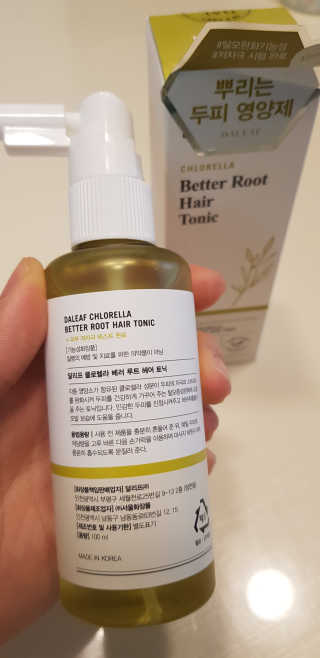 달리프 클로렐라 베러 루트 헤어토닉 100ml — 5점을 준 리뷰어가 2020년 3월 올린 사용 사진