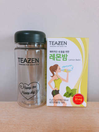 티젠 레몬밤 + 마이보틀 — 5점을 준 리뷰어가 2018년 7월 올린 사용 사진