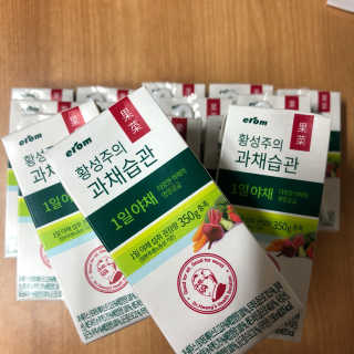 이롬 황성주의 과채습관 1일 야채 과일 주스 랜덤 세트 — 5점을 준 리뷰어가 2018년 7월 올린 사용 사진