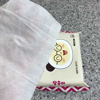 달곰이 물티슈 — 5점을 준 리뷰어가 2017년 4월 올린 사용 사진
