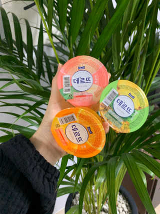 데르뜨 떠먹는 과일 3종, 짜먹는 과일 2종 총 10개 체험 — 5점을 준 리뷰어가 2020년 3월 올린 사용 사진