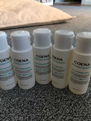 코에나샴푸 자연유래 식물성 코에나 샴푸 50ml — 3점을 준 리뷰어가 2020년 4월 올린 사용 사진