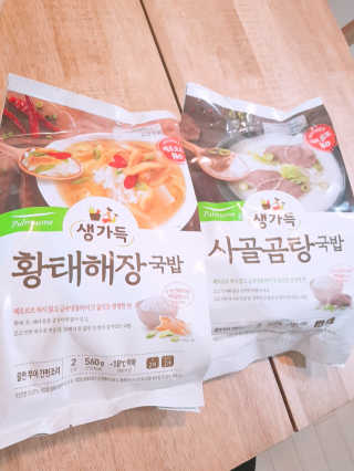 [풀무원] 사골곰탕국밥 황태해장국밥 — 5점을 준 리뷰어가 2018년 6월 올린 사용 사진