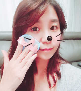 아미니 아쿠아 프로텍터 선쿠션 — 5점을 준 리뷰어가 2019년 4월 올린 사용 사진