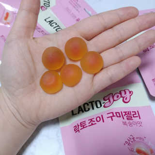 락토조이 구미젤리 복숭아맛 — 5점을 준 리뷰어가 2019년 10월 올린 사용 사진
