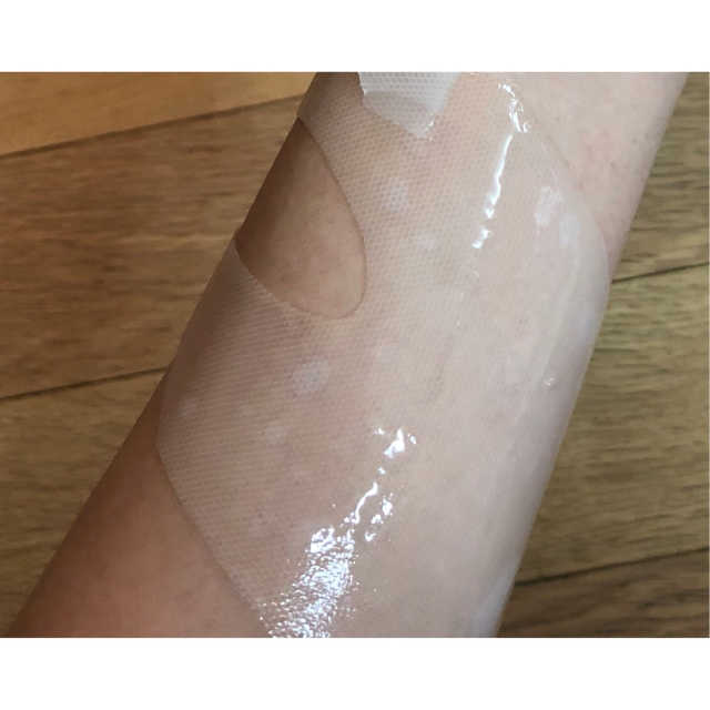 백아율 금은화 하이드로겔 마스크 리뷰 사진
