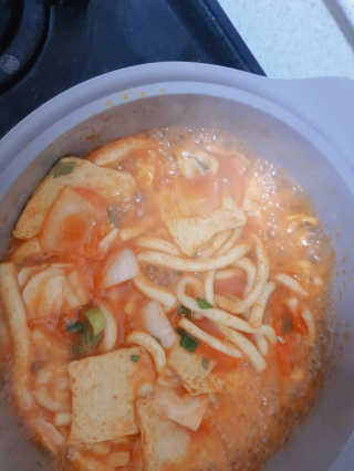 [홍코너떡볶이]옛날떡볶이 인기맛 4팩세트 — 4점을 준 리뷰어가 2019년 11월 올린 사용 사진