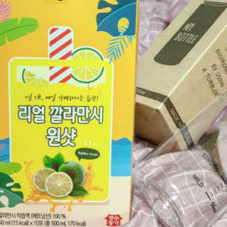 장수농가 리얼깔라만시 원샷 50ml 10팩+보틀 — 3점을 준 리뷰어가 2019년 5월 올린 사용 사진