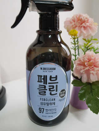 더블유드레스룸 페브클린 500ml — 5점을 준 리뷰어가 2018년 8월 올린 사용 사진