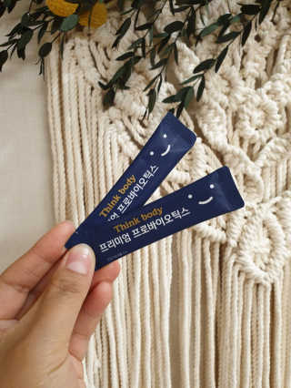 띵크바디 THINKBODY프리미엄프로바이오틱스 유산균 — 5점을 준 리뷰어가 2019년 9월 올린 사용 사진
