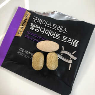 뉴트리네이처 굿바이 스트레스 웰컴 다이어트 트리플 — 4점을 준 리뷰어가 2019년 10월 올린 사용 사진