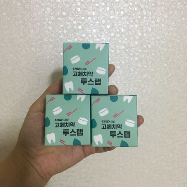 씹는 고체치약 투스탭 스파클레몬 6정 x 5박스 리뷰 사진