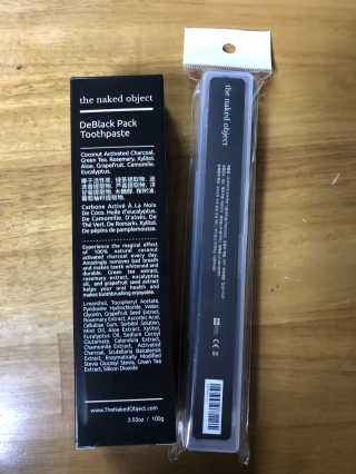 the naked object 디블랙팩치약 디블랙칫솔 세트 — 4점을 준 리뷰어가 2019년 1월 올린 사용 사진
