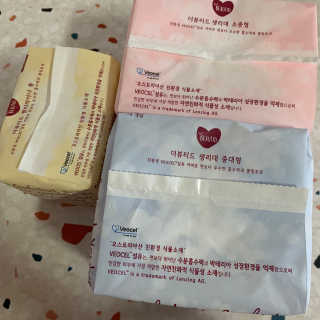 더뷰티드 비오셀 생리대 라이너 패키지 — 5점을 준 리뷰어가 2019년 10월 올린 사용 사진