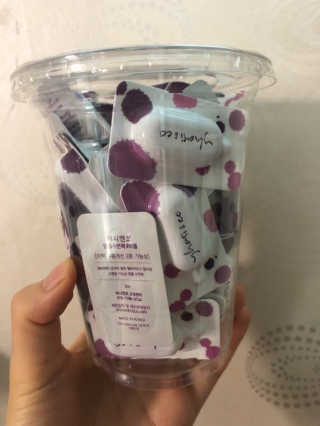 야시엔코 앰플수면팩 퍼플 — 3점을 준 리뷰어가 2019년 1월 올린 사용 사진
