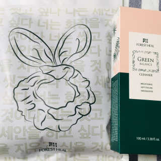 포레스트힐 그린 밸런스 클렌져 100ml + 토끼 헤어밴드 — 4.5점을 준 리뷰어가 2020년 2월 올린 사용 사진