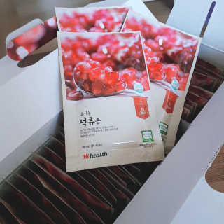 [하이헬스] 정말 진하고 맛있는 유기농 석류즙 30포 — 5점을 준 리뷰어가 2019년 11월 올린 사용 사진