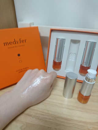 메디페르루테인앰플 3종 — 5점을 준 리뷰어가 2019년 8월 올린 사용 사진
