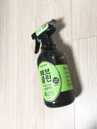 더블유드레스룸 페브클린 500ml — 5점을 준 리뷰어가 2018년 8월 올린 사용 사진