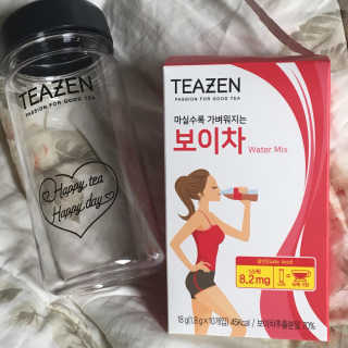 티젠 보이차 + 마이보틀 세트 — 5점을 준 리뷰어가 2018년 6월 올린 사용 사진