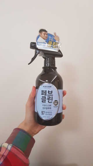 더블유드레스룸 페브클린 500ml — 5점을 준 리뷰어가 2018년 9월 올린 사용 사진