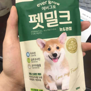 [빙그레] 에버그로 생유산균 1봉（10포입）+펫밀크2팩 — 5점을 준 리뷰어가 2019년 5월 올린 사용 사진