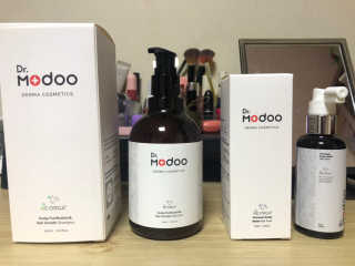 닥터모두 홈스파 스칼프 샴푸 300ml + 헤어토닉 — 4.5점을 준 리뷰어가 2019년 2월 올린 사용 사진