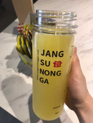 장수농가 리얼깔라만시 원샷 50ml 10팩+보틀 — 4.5점을 준 리뷰어가 2019년 5월 올린 사용 사진