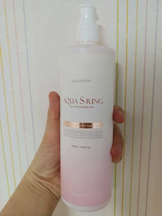 아쿠아큐링 아쿠아S링 퓨어리프레싱 헤어케어 500ml — 5점을 준 리뷰어가 2018년 7월 올린 사용 사진
