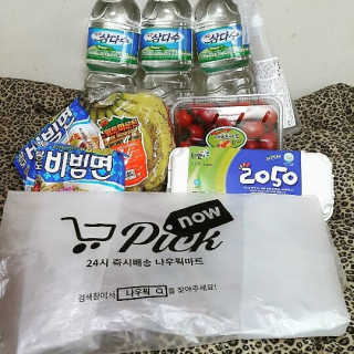 [강남,강서지역 한정]온라인편의점 나우픽 2만원 쿠폰 — 5점을 준 리뷰어가 2019년 4월 올린 사용 사진