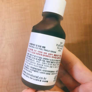 쏘내추럴 레드 필 팅글 세럼 오리지널 — 4.5점을 준 리뷰어가 2019년 8월 올린 사용 사진