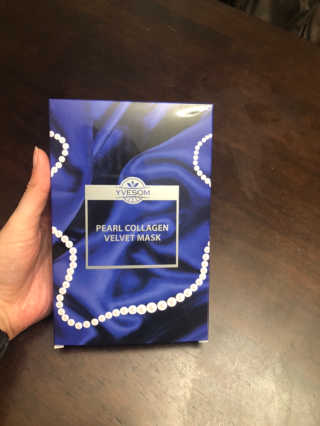 Pearl Collagen Velvet Mask 1 BOX by YVESOM — 3점을 준 리뷰어가 2019년 3월 올린 사용 사진