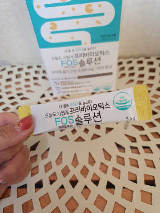 힐링팩토리 오늘도 가볍게 프리바이오틱스 FOS 솔루션 — 5점을 준 리뷰어가 2020년 2월 올린 사용 사진