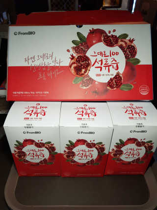 프롬바이오 오직 석류만 [그대로100 석류즙] 하루 1포로 건강하게 — 5점을 준 리뷰어가 2019년 9월 올린 사용 사진