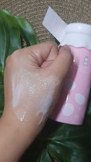세안 필요 없는 지나인스킨 밀크 버블 에센스 팩 — 5점을 준 리뷰어가 2019년 10월 올린 사용 사진