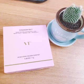 브이티 코스메틱 VT 리얼 콜라겐 팩트 — 4.83점을 준 리뷰어가 2017년 4월 올린 사용 사진