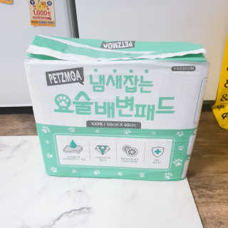 페츠모아 냄새잡는 요술배변패드 — 3.5점을 준 리뷰어가 2020년 3월 올린 사용 사진